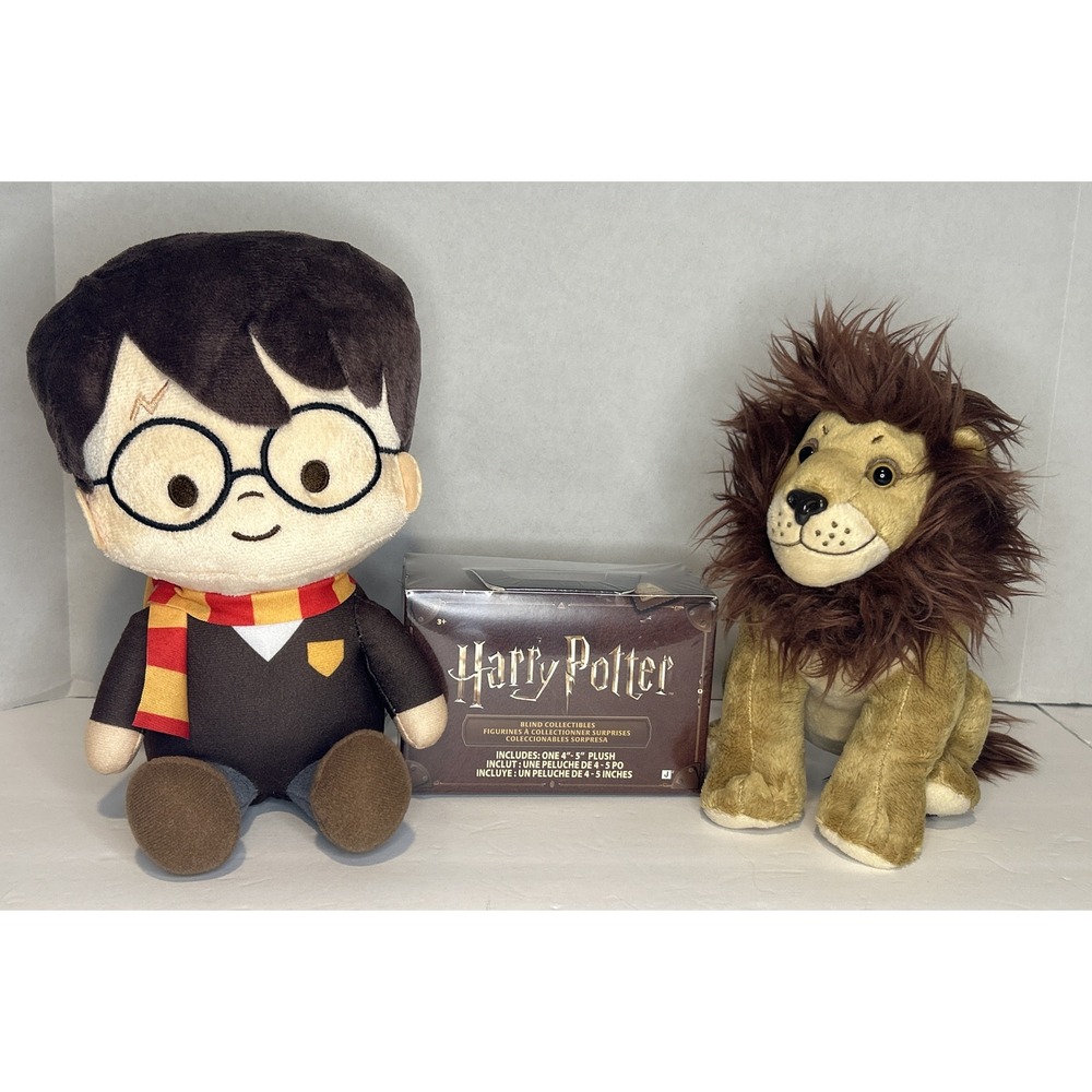 Harry Potter Gryffindor Plush Lot Harry Doll Lion Sealed Blind Collectible 3pc